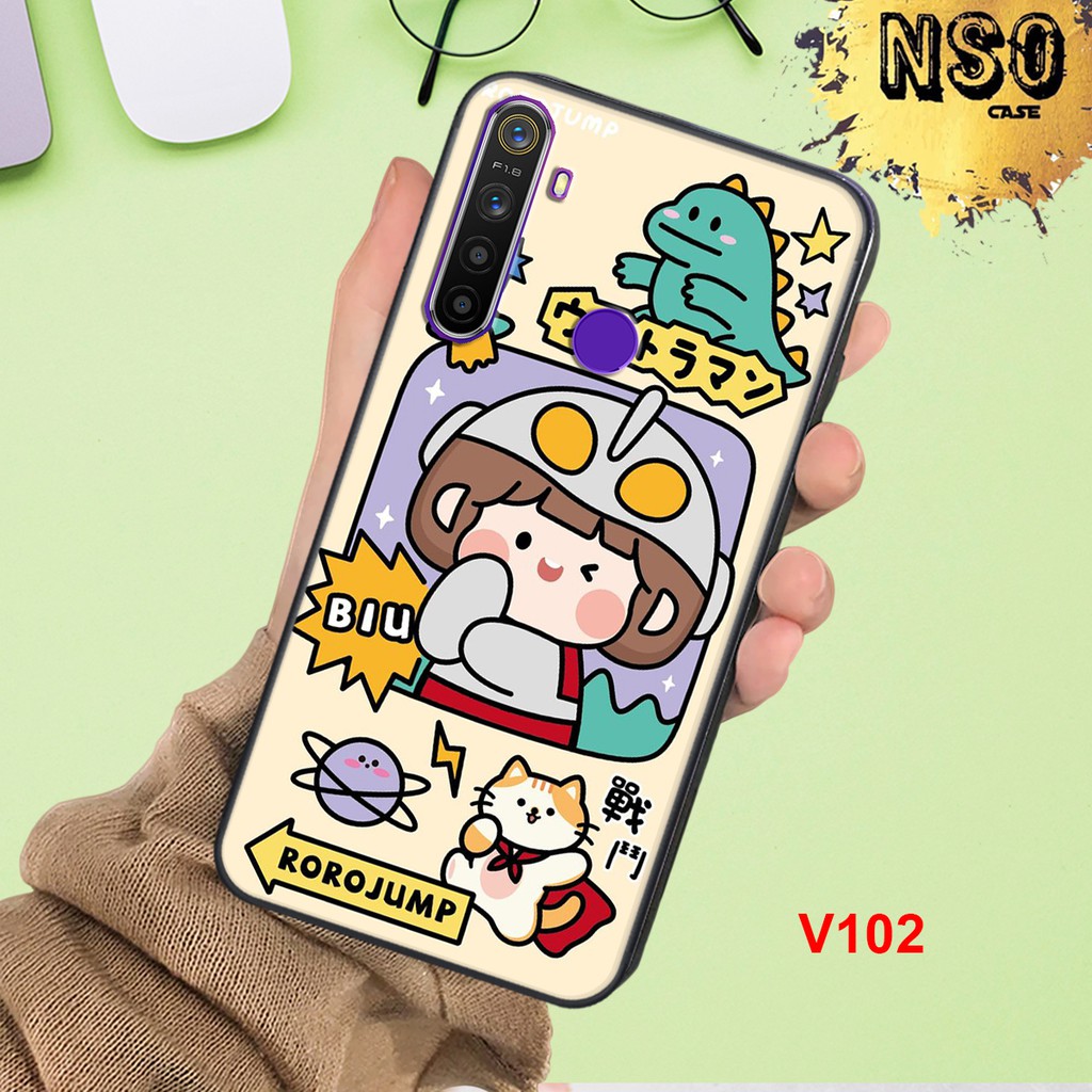 Ốp lưng Realme 5 -- Realme 5i - Realme 5 Pro - Realme C3i - Realme c3 In Hình Roro Jump Siêu Cute