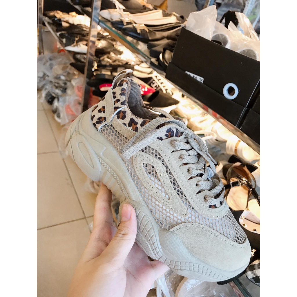 Giày sneaker da Beo mới phối lưới thoáng chân