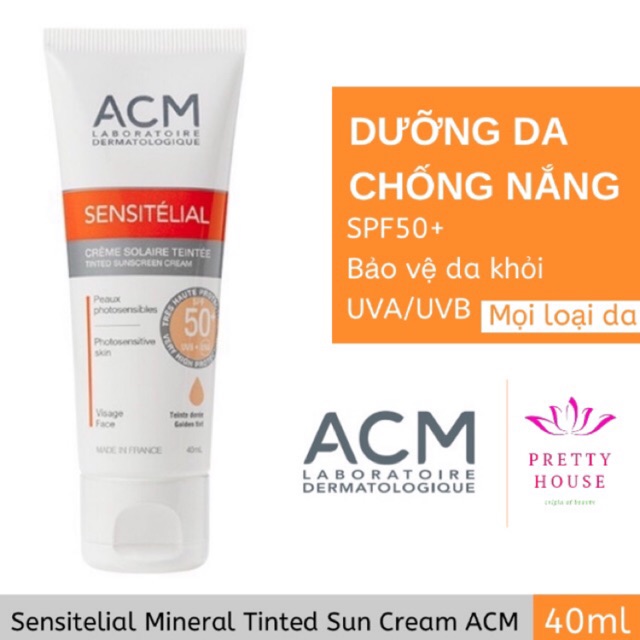 Kem chống nắng phù hợp mọi loại da ACM Sensitelial Tinted Mineral Cream thumbnail
