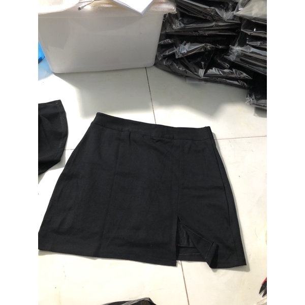 BIG SIZE Chân váy bigsize chữ A xẻ đùi