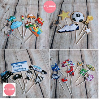 Set cắm giấy trang trí bánh kem - nhiều mẫu, topper cake