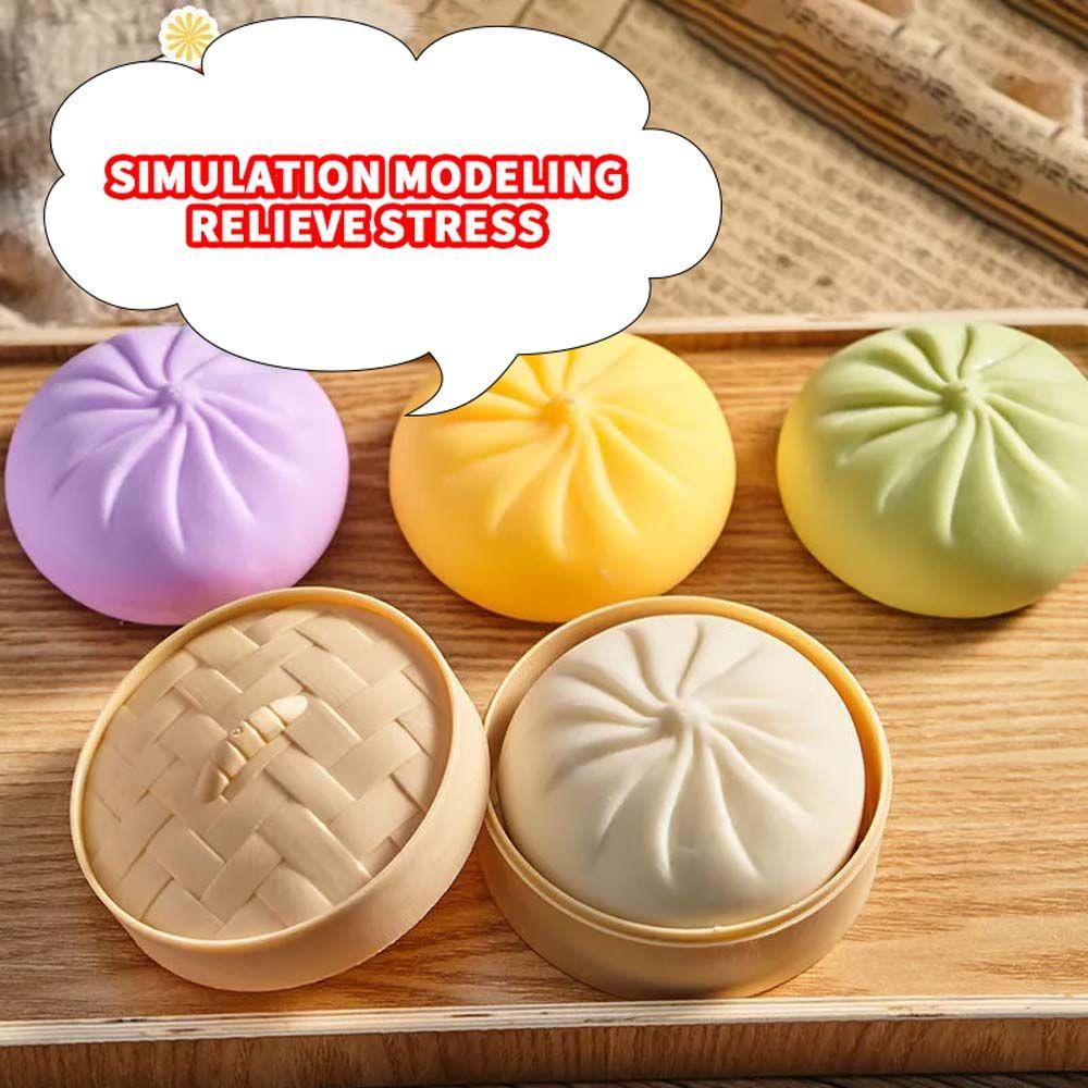 Đồ Chơi Bóp Hình Bánh Bao Giúp Giải Tỏa Căng Thẳng