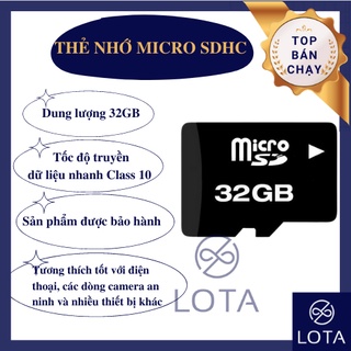 THẺ NHỚ MICRO SD 32GB, memory card 32 gb 32 gygabyte, dùng cho camera điện thoại tablet tốt.
