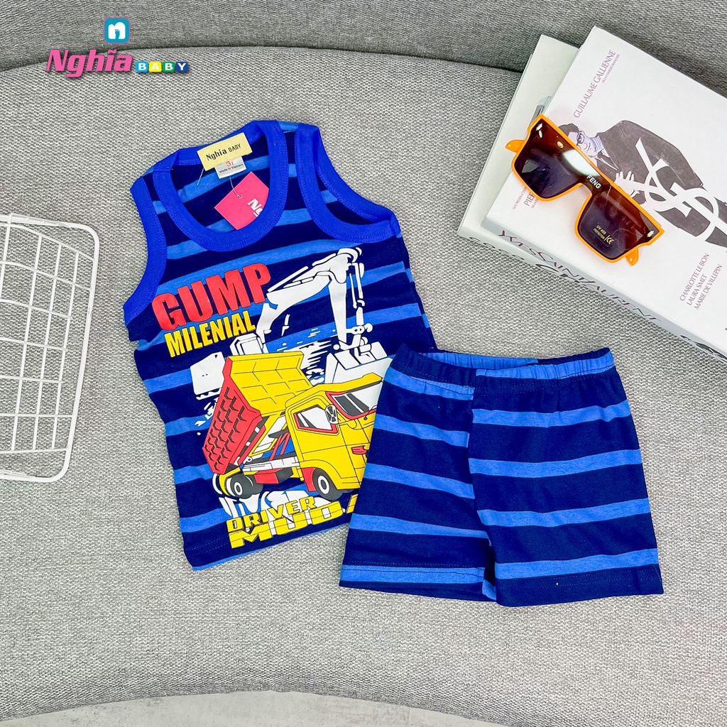 Đồ bộ bé trai NGHĨA BABY dành cho bé từ 9-21kg