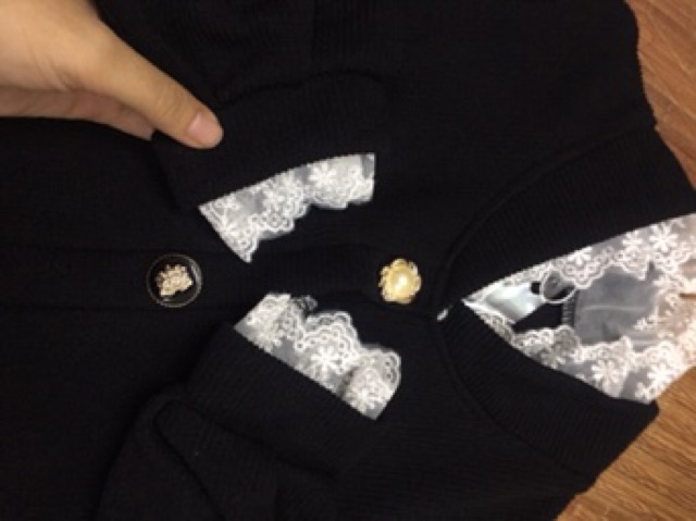 (Có Sẵn) Áo Khoác Len Cadigan Áo Len Viền Ren -loại 1 (có ảnh thật) | BigBuy360 - bigbuy360.vn