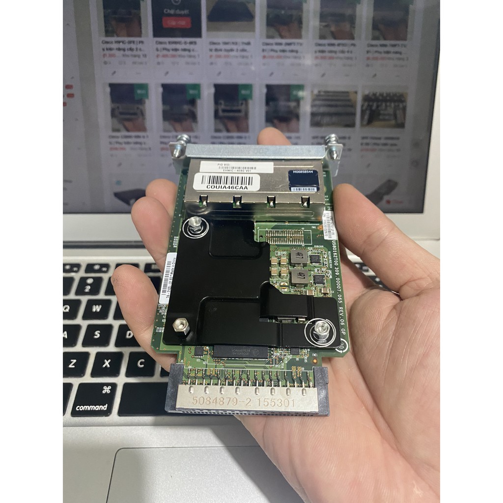 Cisco EHWIC-4ESG | Phụ kiện nâng cấp 4 cổng LAN RJ45  1000BASE-T cho router Cisco các dòng ISRG2