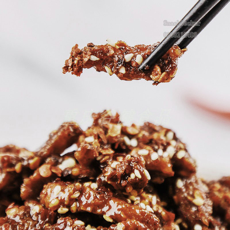 Thịt Bò Miếng Trùng Khánh  ăn liền- Snackseeker - Đồ ăn vặt Trung Quốc