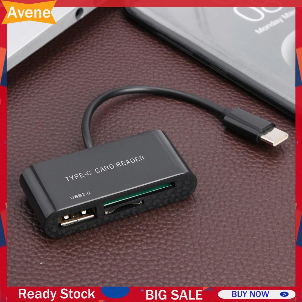 Đầu Đọc Thẻ Nhớ Usb 2.0 Tf 3 Trong 1 Cho Macbook