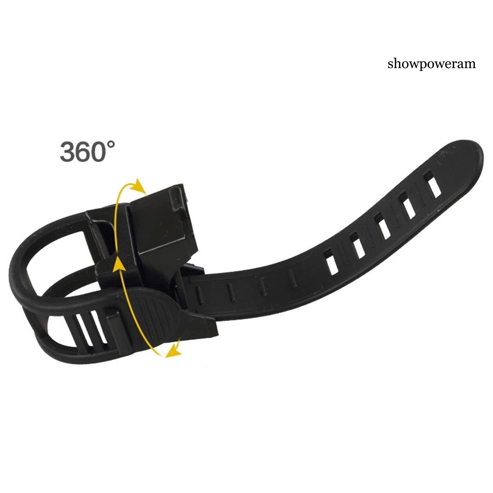Giá đỡ đèn pin xoay được 360 độ gắn tay lái xe đạp tiện dụng