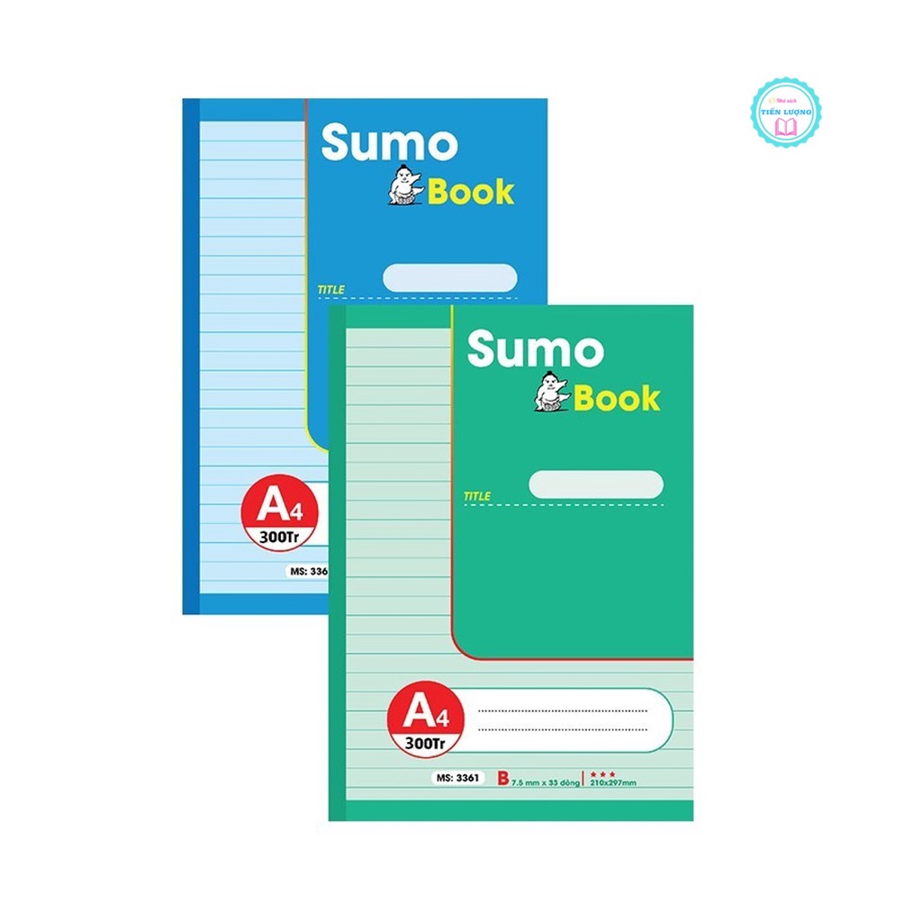 Sổ may gáy Sumo A4 Hải Tiến 300 trang cao cấp