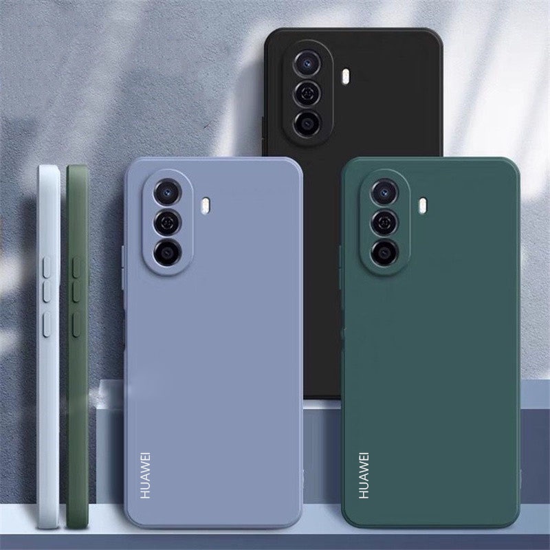Ốp Điện Thoại Silica Gel Mềm Chính Hãng Màu Kẹo Cho Huawei Nova Y70 Plus 7i 7SE 5T 4e 3i Enjoy 50 9 Plus Y7 Y9 Prime
