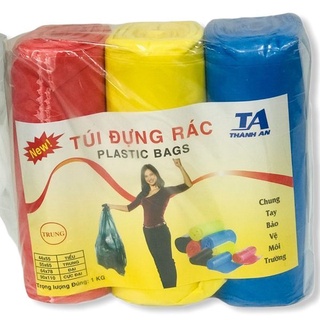 Túi rác cuộn màu