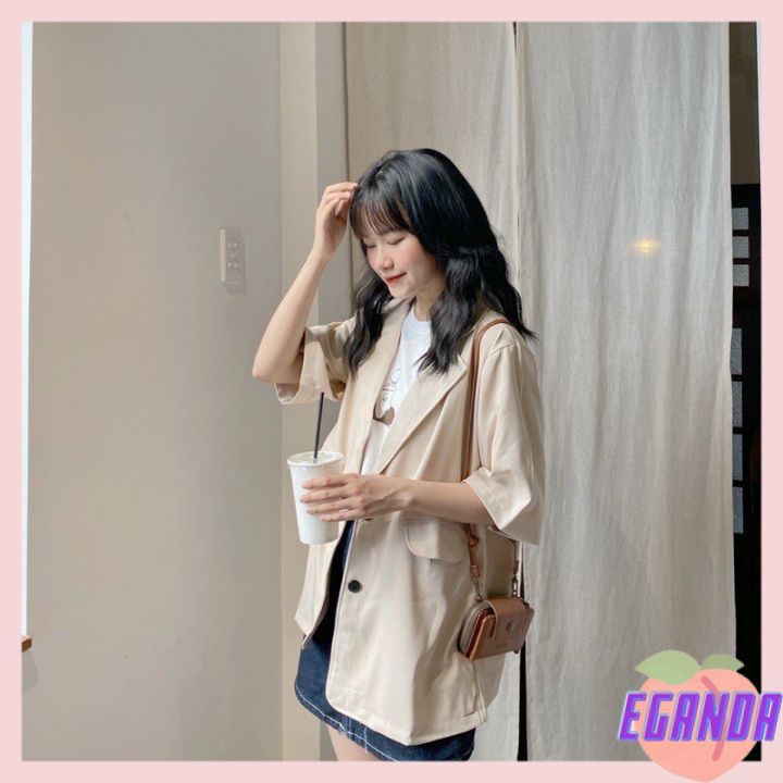 Áo Blazer ngắn tay bồng 1 lớp túi hộp form lửng, áo blazer tay ngắn, dài, kiểu dáng croptop nhiều màu style Hàn Quốc