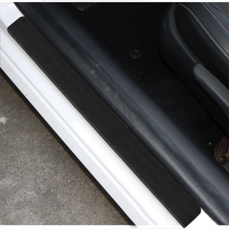 Set 4 Miếng Dán 3D Bằng Sợi Carbon Chống Bẩn Cho Cửa Xe Hơi