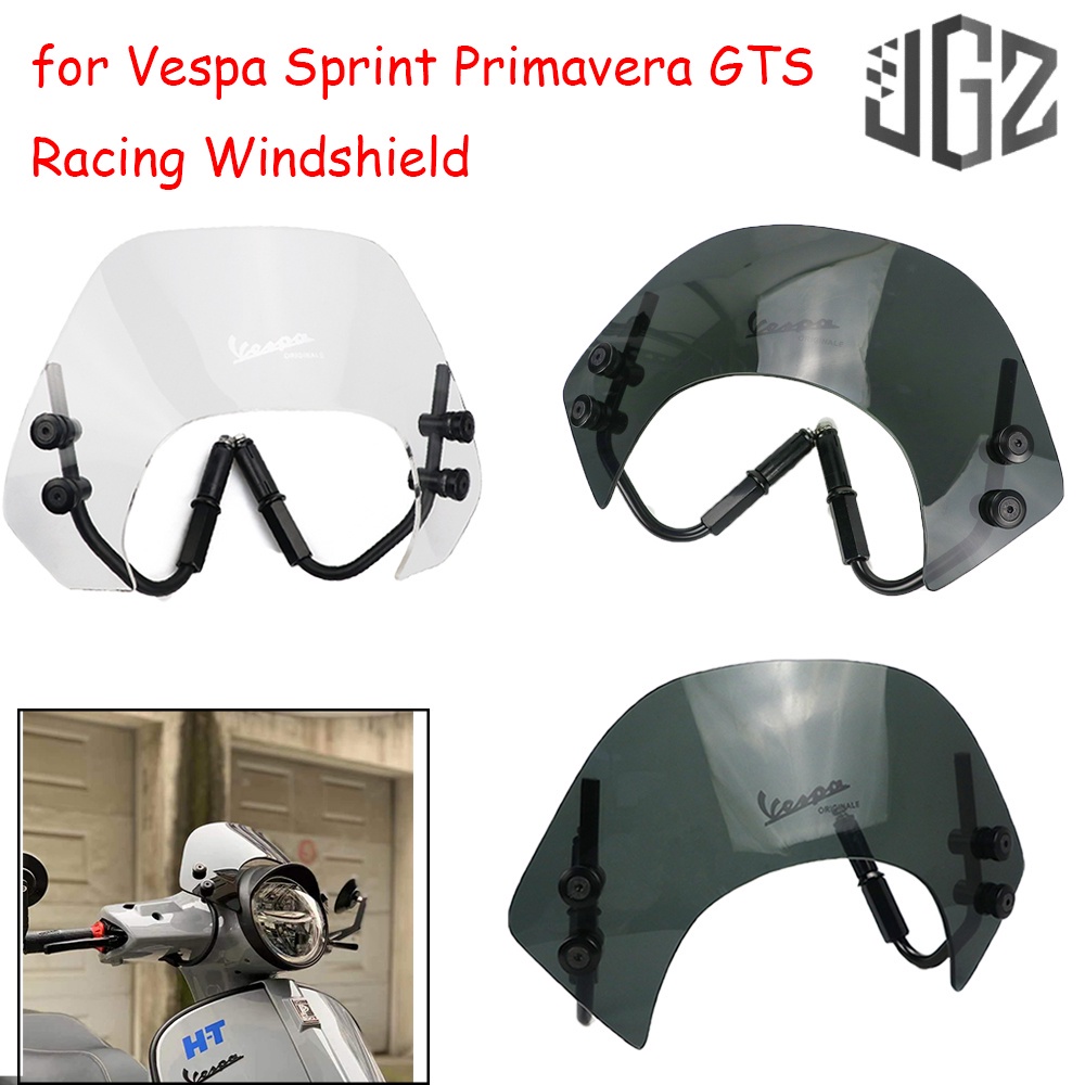 Tấm kính chắn gió trong suốt cho for Vespa Sprint Primavera 150 GTS 250 300