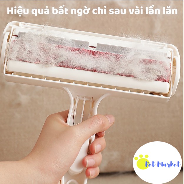 Cây lăn lông tĩnh điện cao cấp chó mèo làm sạch giường chăn đệm