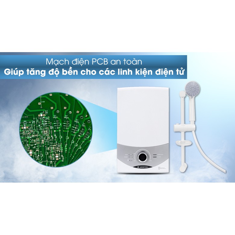 Máy nước nóng trực tiếp ko bơm Ariston AURES SMC45E SBS VN