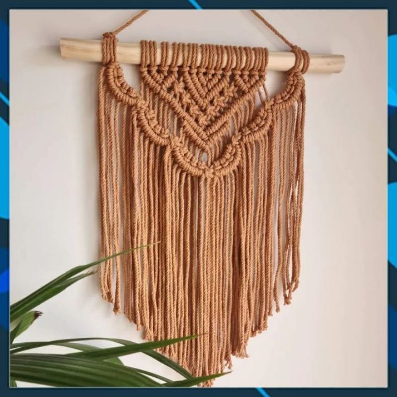 Macrame mini Treo Tường decor phòng size 30x45cm
