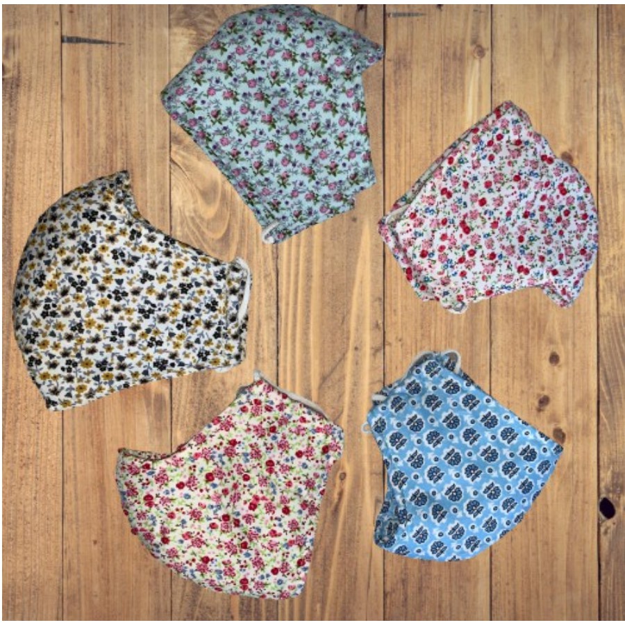 Combo 5 Khẩu Trang Vải 03 Lớp - Chống Khói Bụi - Sử Dụng Nhiều Lần - Bảo Vệ Môi Trường | BigBuy360 - bigbuy360.vn