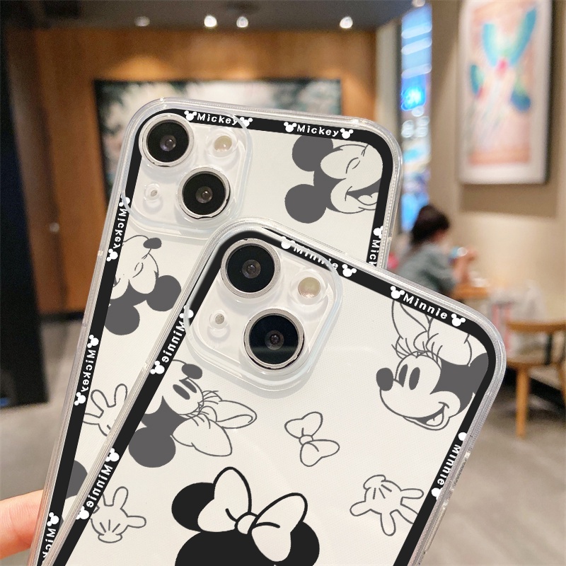 Disney Ốp Điện Thoại TPU Dẻo In mickey minnie IPhone 12 PRO 12Promax mini 11 PRO 11PROMAX 13 PRO 13PROMAX Xs Max XR 7 8 Plus