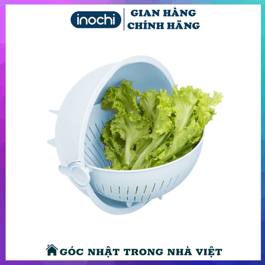 Bộ Thau Rổ Nhựa Xoay Yoko Inochi Dễ Dàng Sử Dụng Tiện Lợi