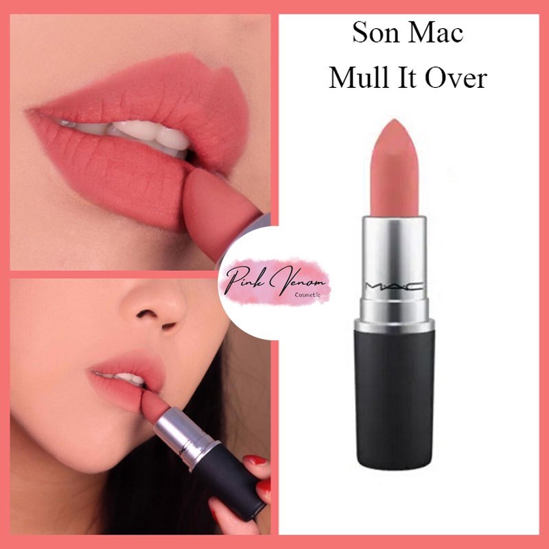 Son Mac Powder Kiss, thỏi son lì Mac với độ bám tốt, lên màu chuẩn, chất son mịn, đủ các màu