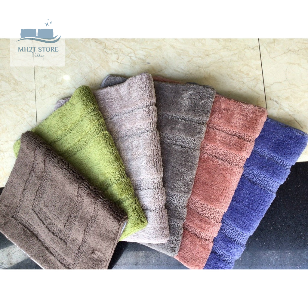 Thảm lau chân, thảm decor  sợi bông cotton 100% siêu mềm mại-2 kích thước 40x60/40x120cm SHOP MH2T STORE