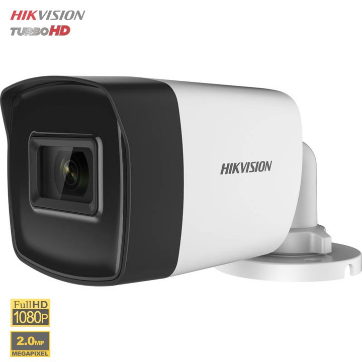 Camera HD-TVI 2.0MP HIKVISION DS-2CE16D0T-ITFS -Tích Hợp Mic Thu Âm - Bảo Hành 2 Năm