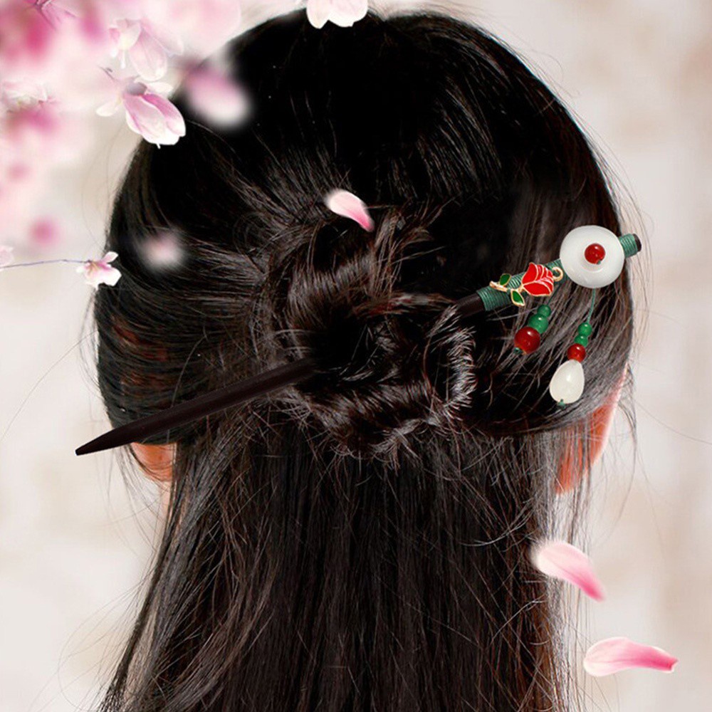 Trâm Cài Tóc Bằng Gỗ Phong Cách Cổ Điển Cho Nữ