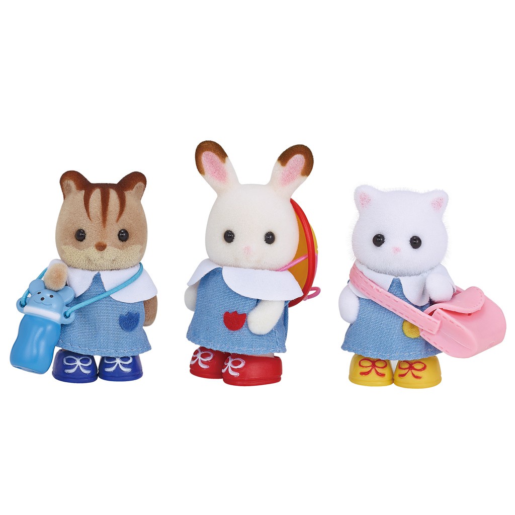 Đồ Chơi Sylvanian Families Bộ 3 Bạn Học Trường Mẫu Giáo Nursery Friends