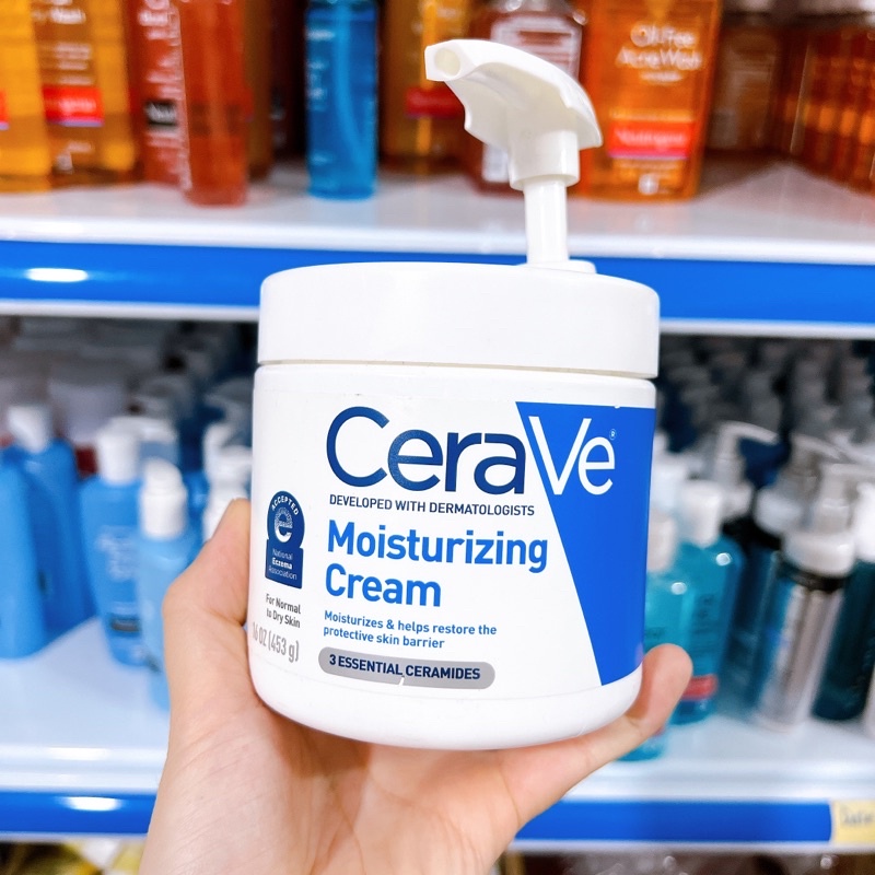 Kem dưỡng ẩm phục hồi da CRV Moisturizing Cream có vòi 340g 453g