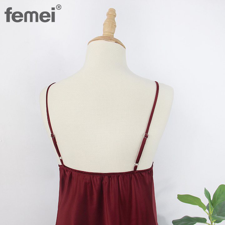 FEMEI - Đầm 2 dây satin DRR001