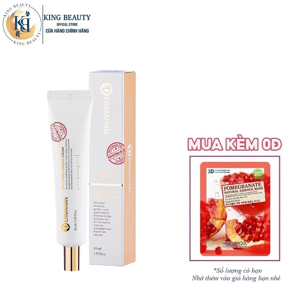 Kem Dưỡng Da Đa Năng 3 in 1 Dermahan Whitening Perfect Cream 40ml