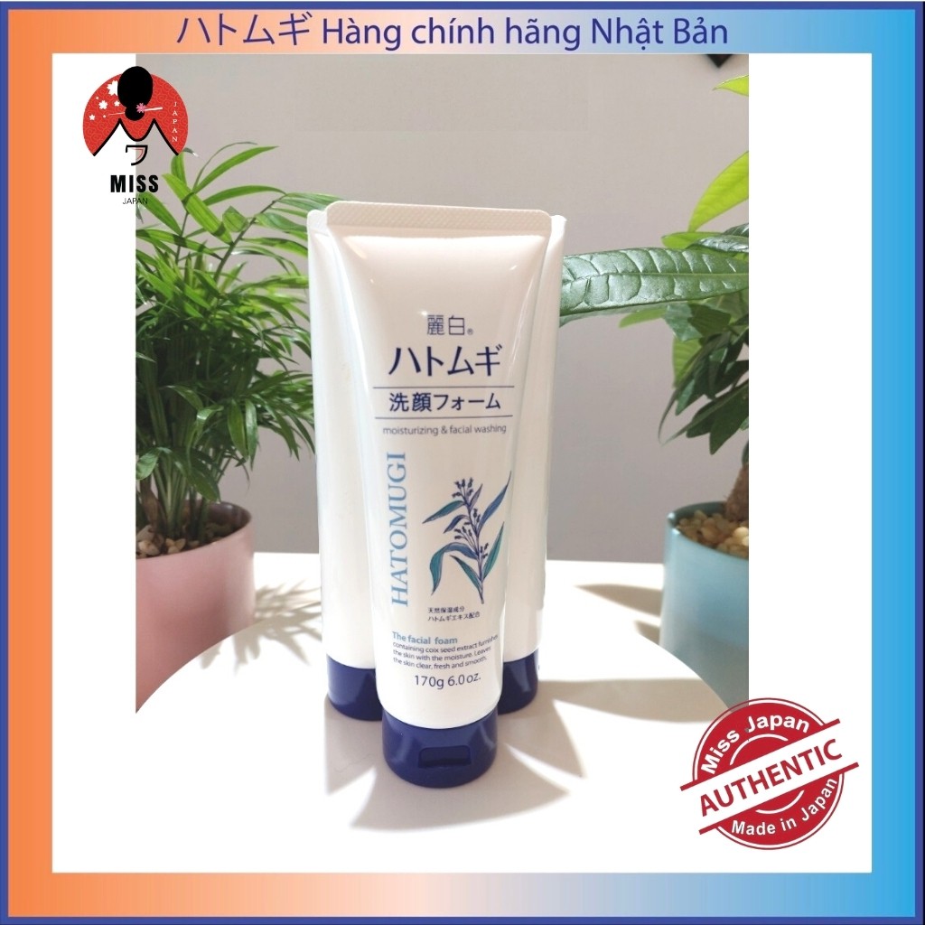 Sữa rửa mặt tẩy trang Hatomugi Cleansing Foam hạt Ý Dĩ nội địa Nhật Bản giúp sáng da , ngừa mụn | BigBuy360 - bigbuy360.vn