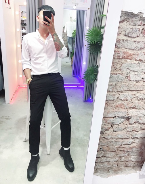 Free ship từ 50K _Áo sơ mi nam lụa trơn nhiều màu | BigBuy360 - bigbuy360.vn