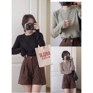 Áo len tăm trơn mịn dài tay