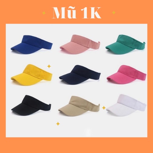 Mũ lưỡi trai nửa đầu nữ màu ngẫu nhiên