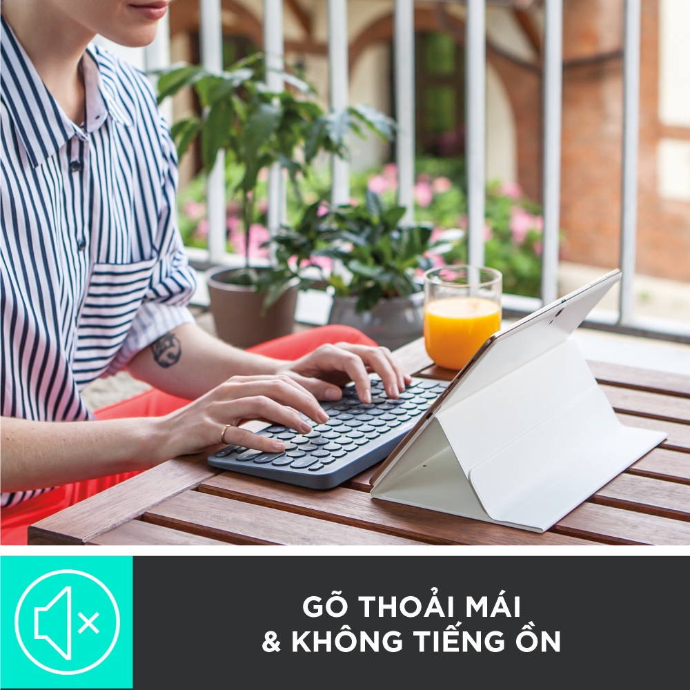 Bàn phím không dây Bluetooth Logitech K380 | K380s - giảm ồn, gọn nhẹ, đa thiết bị, Mac/ PC