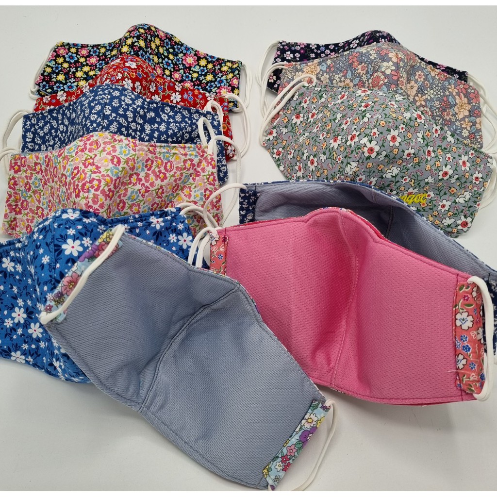 Khẩu trang vải nữ mẫu hoa xinh xắn, nhẹ nhàng, đẹp KT02090521 | BigBuy360 - bigbuy360.vn