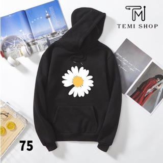 Áo hoodie nam nữ hoa cúc có bigsize đến hơn 100kg vải nỉ bông dày mịn
