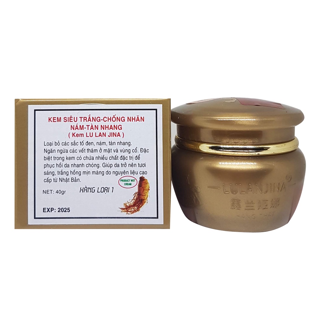 KEM SIÊU TRẮNG CHỐNG NHĂN NÁM TÀN NHANG LU LAN JINA 25G