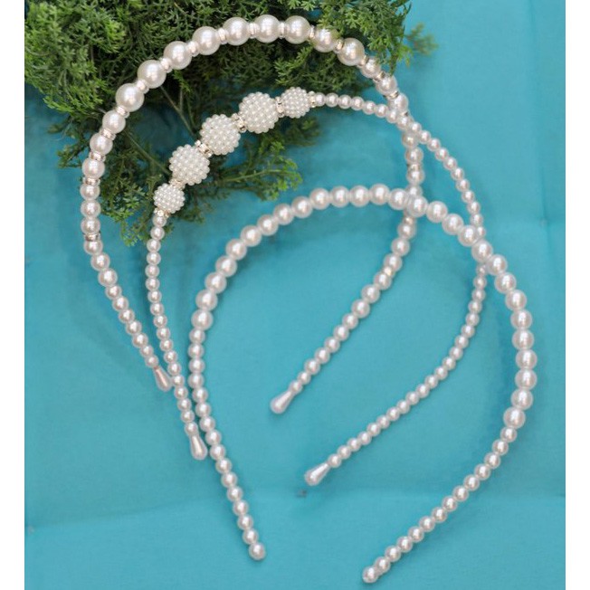 Băng đô ngọc trai hạt trai nhân tạo