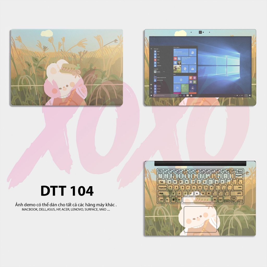 Decal Dán Laptop - Mẫu CUTE / Có decal dán cho tất cả các hãng máy tính