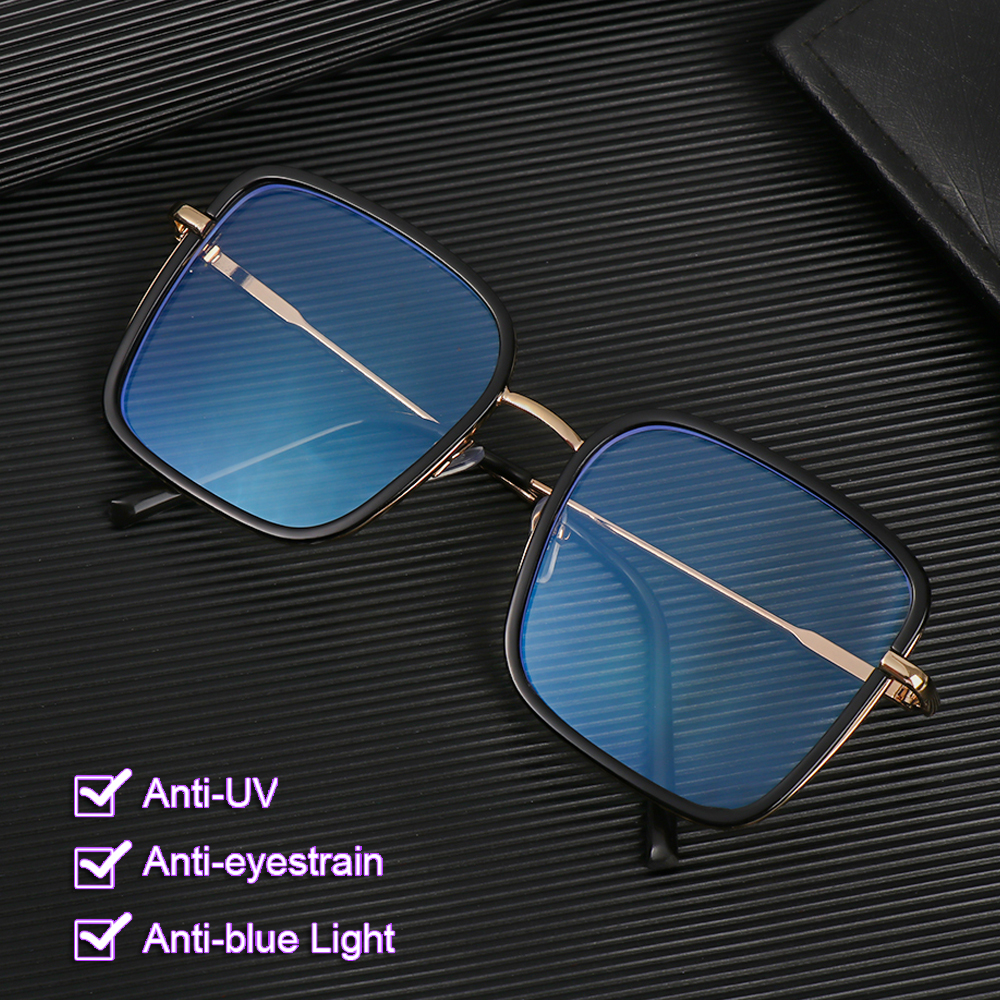 Mắt Kính Gọng Vuông Chống Tia Uv Thời Trang Cho Nữ