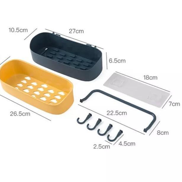Kệ Đựng Gia Vị Hình Vuông Gắn Tường Tiện Dụng Cho Nhà Bếp / Nhà Tắm | BigBuy360 - bigbuy360.vn