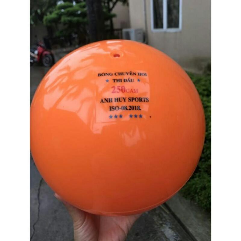 0Bóng chuyền hơi ANH HUY SPORT 300g, chuẩn tròn Tặng kim