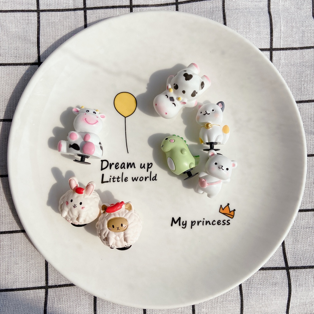 Phụ Kiện Nút Charm Giày Quyến Rũ Hình Hoạt Hình Ba Chiều DIY Cho Nữ / Phụ Kiện Giày Nữ