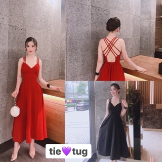 Váy maxi hở lưng, đi biển siêu xinh