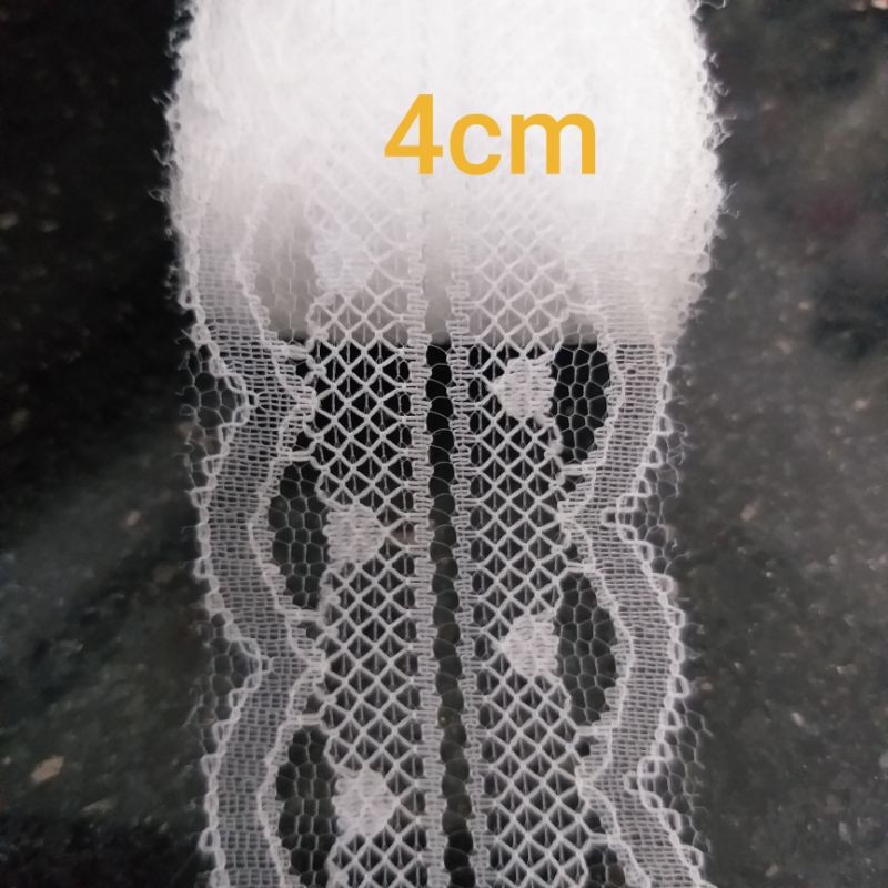 Ren  lưới poly  , màu trắng  , size 2cm đến 4cm(5 mét)
