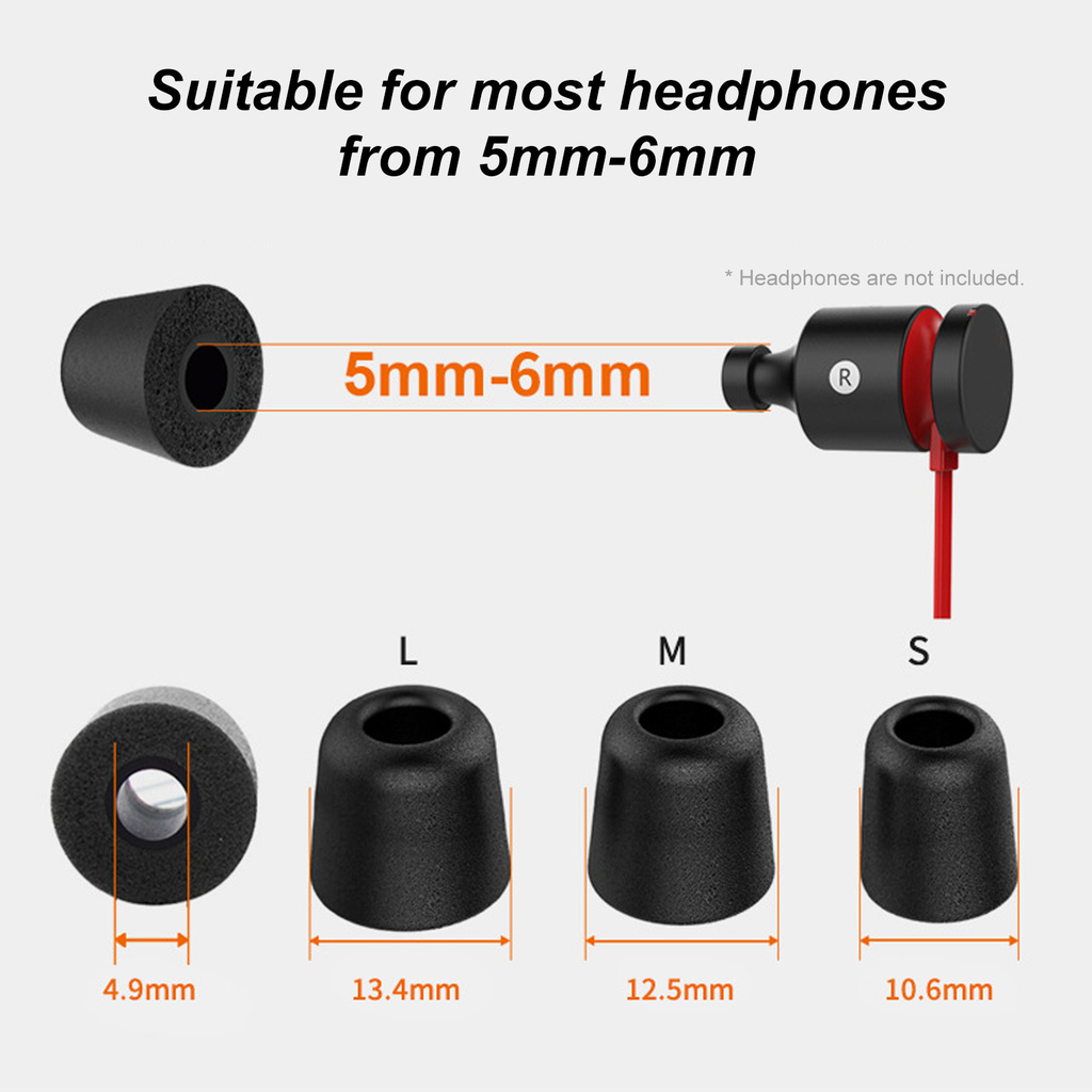 Set 6 Cặp Nút Bọc Tai Nghe Bằng Silicon Chống Ồn | BigBuy360 - bigbuy360.vn